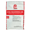 ["Lawry's Chili Seasoning Mix package with directions for use."]