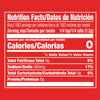 Nutrition facts label showing that the product has zero calories, zero grams of total fat, 380mg of sodium, zero grams of total carbohydrate, and zero grams of protein.