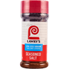 ["A bottle of Lawry's Seasoned Salt with 25% less sodium than the original."]