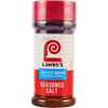 ["A bottle of Lawry's Seasoned Salt with 25% less sodium than the original."]