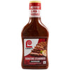 A bottle of Lawrys Steakhouse Marinade, Lawry's Signature Steakhouse Marinade with Garlic, Onion &amp; Red Bell Pepper, highlights 'No High Fructose Corn Syrup' and '15 Min Marinade' on its label, which also shows a sliced steak.