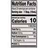 A nutrition facts label for Lawrys Steakhouse Marinade, showing 10 calories, 350mg sodium (15% Daily Value), and 2g total carbohydrate per 1 tbsp serving.