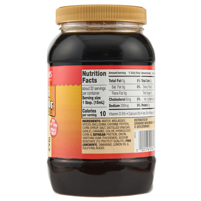 ["A bottle of Zatarain's New Orleans Style Creole Mustard."]