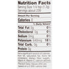 ['Nutrition facts label for a product with 0 calories per serving.']
