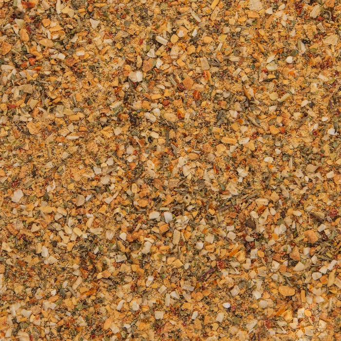 A close up of a mixture of herbs and spices.