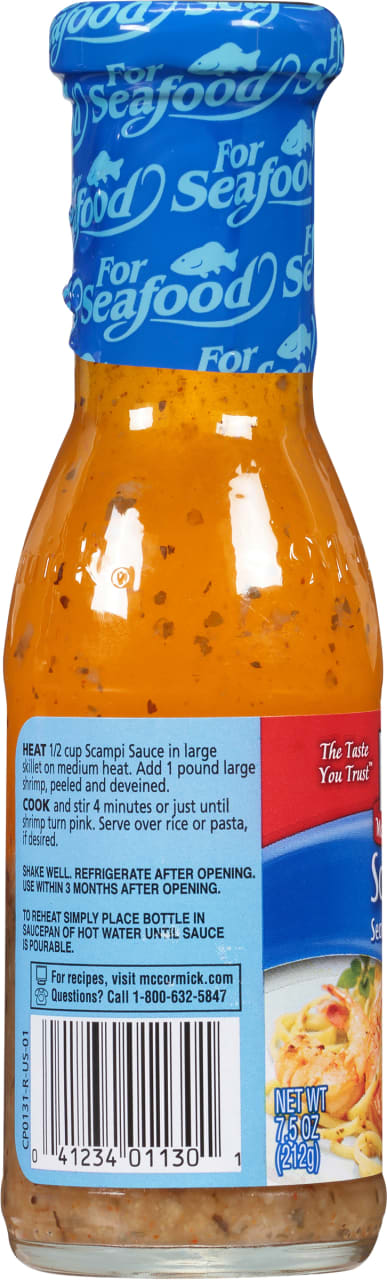McCormick® Golden Dipt® Scampi Seafood Sauce, 7.5 oz
