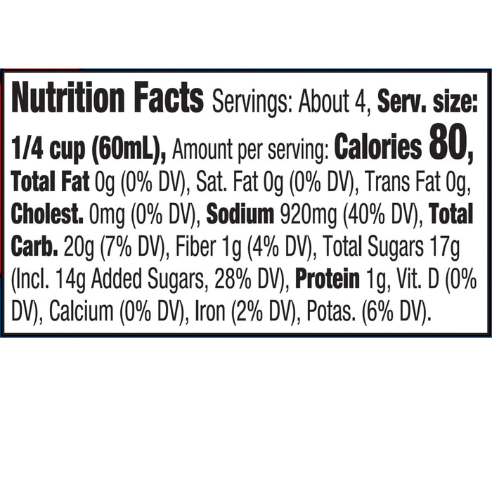 Nutrition facts for a serving of a product showing calories fat sodium carbohydrates fiber sugar protein vitamins and minerals.