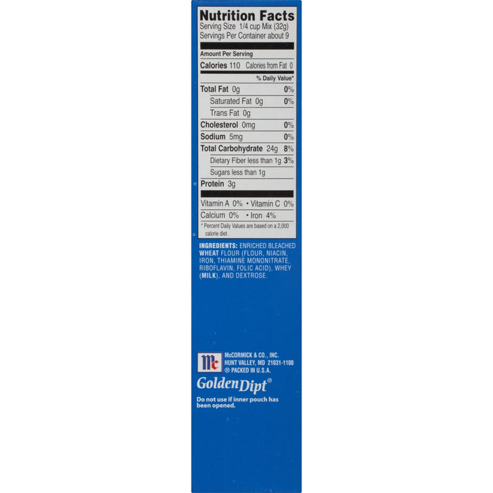 McCormick® Golden Dipt® Cracker Meal Seafood Fry Mix, 10 oz