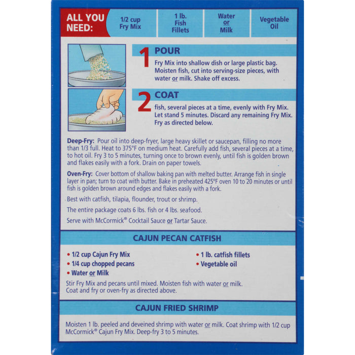 McCormick® Golden Dipt® Cajun Style Seafood Fry Mix, 10 oz