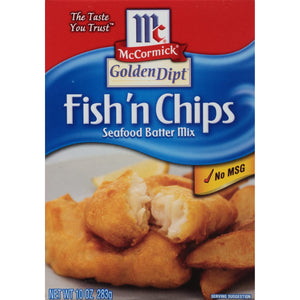 McCormick® Golden Dipt® Fish 'n Chips Seafood Batter Mix, 10 oz