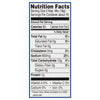 ['Nutrition facts label for a food product.']
