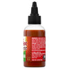 ["A bottle of Frank's RedHot Sriracha sauce shows the ingredients and company information on the label."]