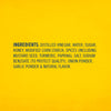 The ingredients list for Frenchs Honey Mustard Dipping Sauce 1.7 Oz is shown in blue text against a bright yellow background.