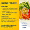 A plate of vegetable cruditACs with Frenchs Honey Mustard Dipping Sauce Mini ready to be served as a healthy snack.