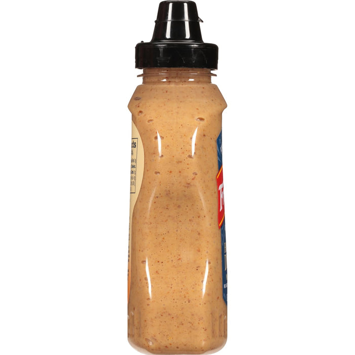 ["A bottle of French's Honey Mustard Dressing."]