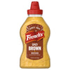 A bottle of French's Spicy Brown Mustard.
