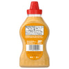The back of a bottle of Frenchs Brown Honey Mustard 12 Oz, displaying the nutrition facts, ingredients, and company information on the label.