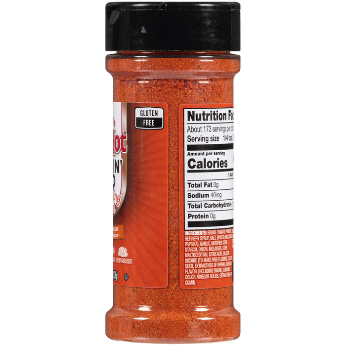 ["A bottle of Lawry's Seasoning Salt with nutritional information on the label."]