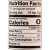['Nutrition facts label for a product with 0 calories per serving.']