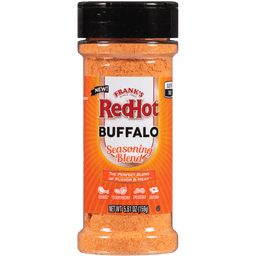 A bottle of Frank's RedHot Buffalo Seasoning Blend.