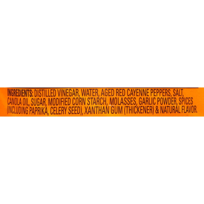 ["The ingredients for the Frank's RedHot Original Hot Sauce are listed on the label."]