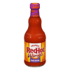 ["A bottle of Frank's RedHot Garlic Buffalo Wing Sauce."]
