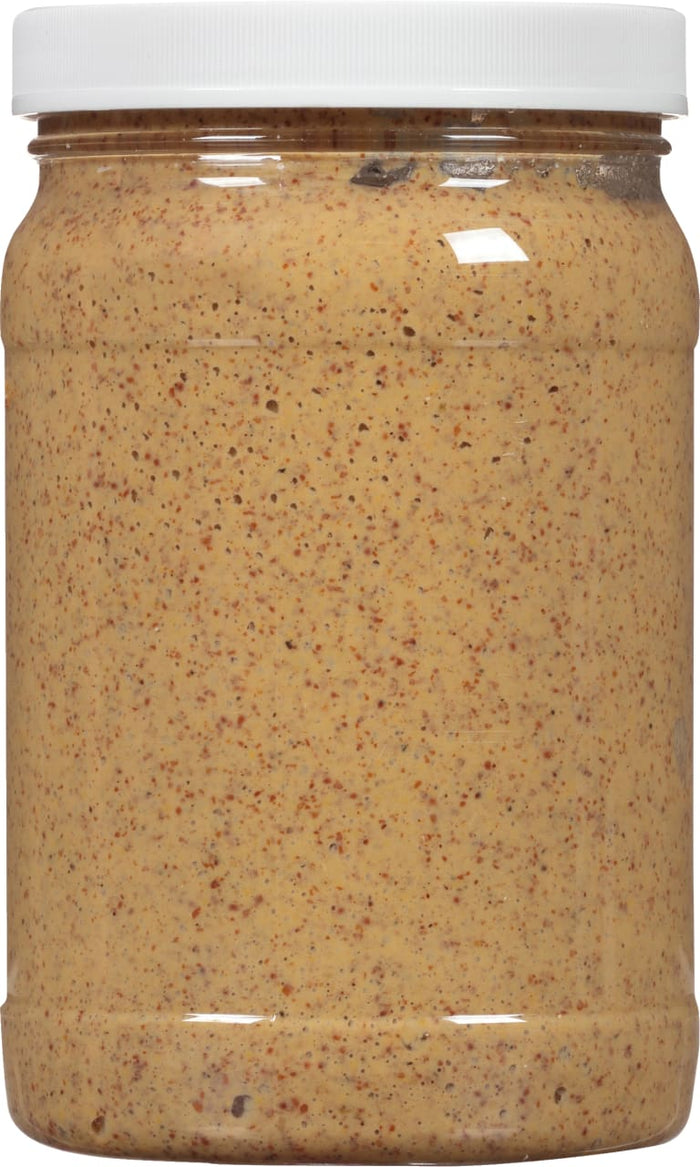 ['A jar of peanut butter.']