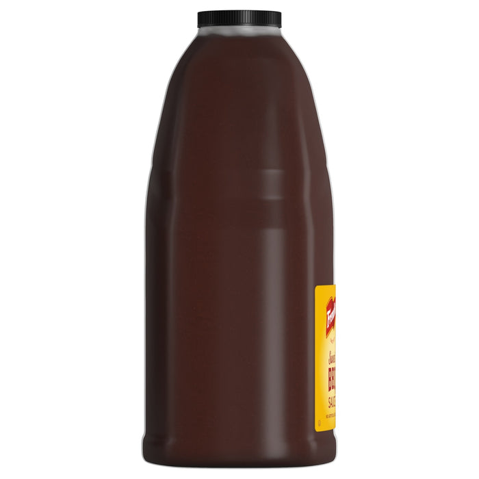 A bottle of Frenchs Sweet BBQ Sauce.