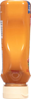 ['A bottle of Kraft Honey Mustard Dressing.']