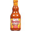 ["A bottle of Frank's RedHot Wings Nashville Hot Sauce."]