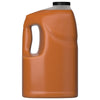A large, translucent jug with a handle, filled with Franks Red Hot Regular Wing Hot Sauce Mild 128 Oz, is displayed against a plain white background.