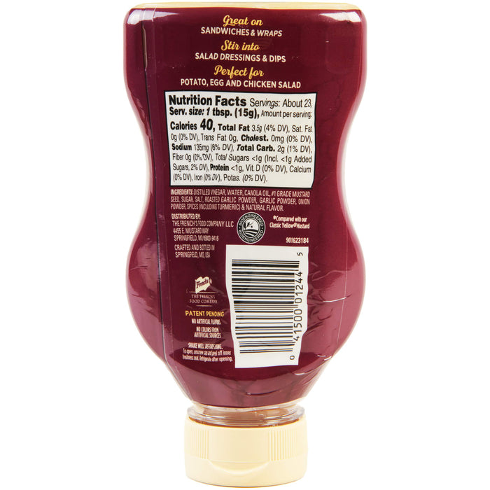 ["A bottle of French's Mustard."]