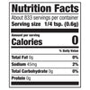 ['Nutrition Facts label for a product with 0 calories per serving.']