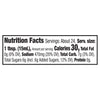 ['The image shows a nutrition facts label with information about serving size, calories, total fat, sodium, total carbohydrates, total sugars, and protein.']
