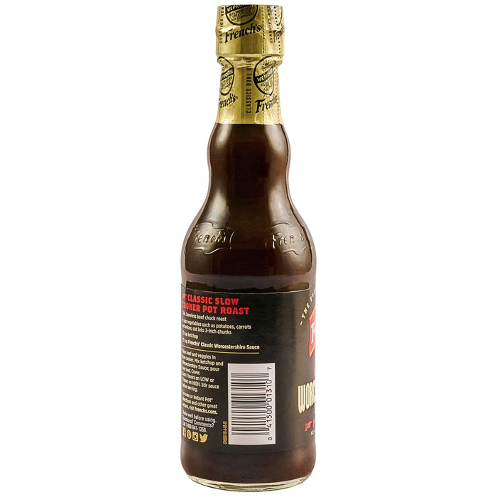 A bottle of French's Classic Slow Cooker Pot Roast Worcestershire Sauce.