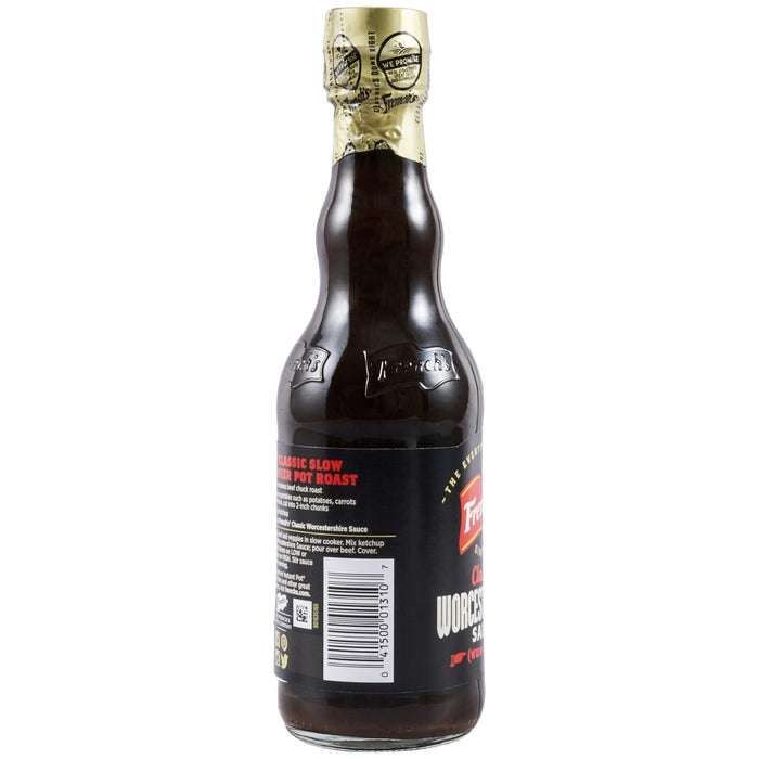 A bottle of French's Classic Slow Cooker Pot Roast Worcestershire Sauce.