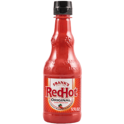 A bottle of Frank's RedHot Original Cayenne Pepper Sauce.