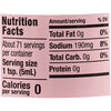 ['Nutrition facts label for a product with 0 calories per serving.']