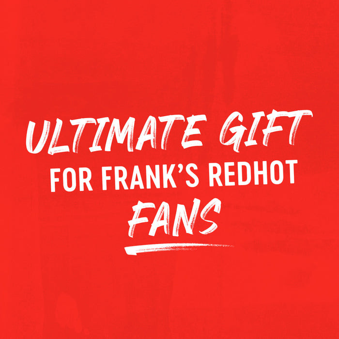 The image promotes the ultimate gift for Frank's RedHot fans.