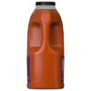 A side view of a large jug of Franks Red Hot Garlic Buffalo Wing Hot Sauce Regular 64 Oz shows the built-in handle and the nutrition facts label.