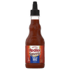 A bottle of Franks RedHot Squeeze Korean BBQ Sauce.