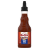 A bottle of Franks RedHot Squeeze Korean BBQ Sauce.