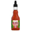 A bottle of Franks RedHot Sriracha chili sauce.