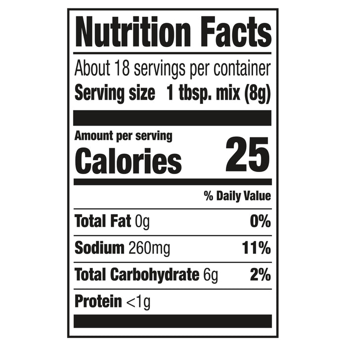 Frank's RedHot® Buffalo Seasoned Coating Mix, 5 oz