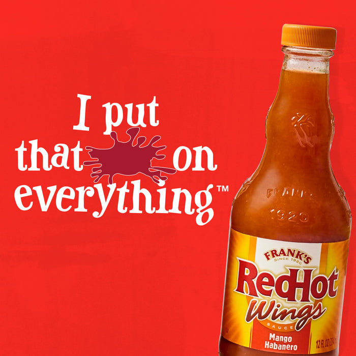 Frank's RedHot® Mango Habanero Wings Sauce, 12 fl oz