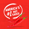 America's #1 Hot Sauce illustration with two red chili peppers.