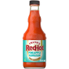 A bottle of Frank's RedHot Pineapple Habanero Wing Sauce.