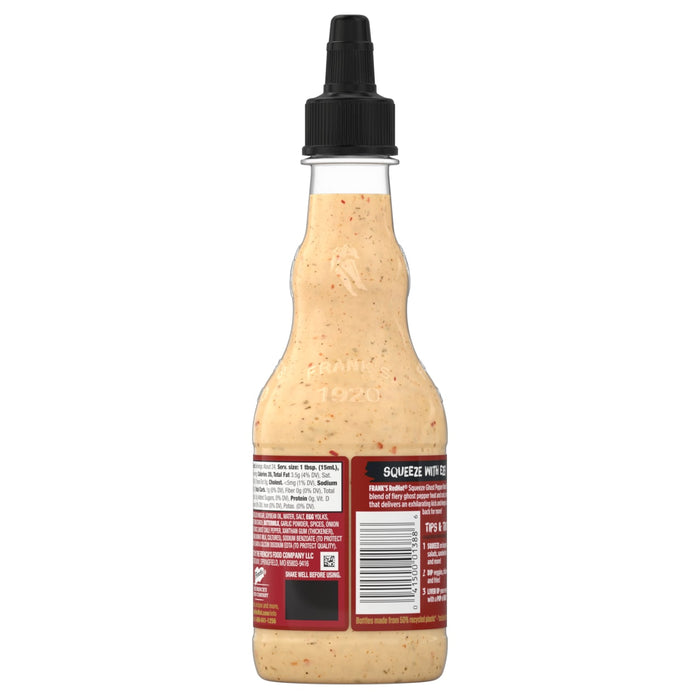 A bottle of Kewpie brand Spicy Mayo.
