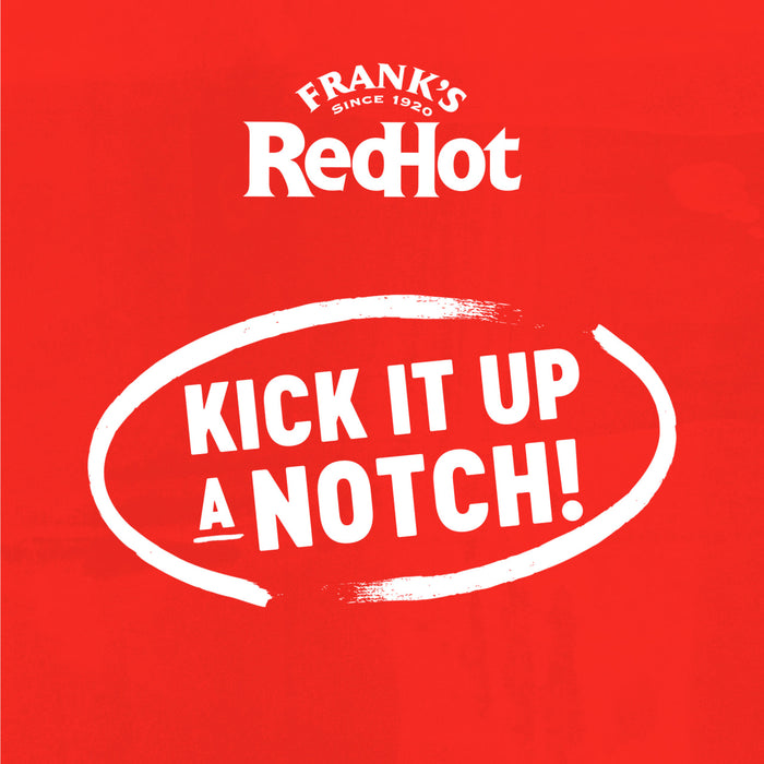 Frank's RedHot logo with the phrase Kick it up a notch!