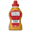 A bottle of French's Honey Mustard with a nutrition facts label on the back.
